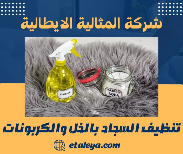 تنظيف السجاد بالخل والكربونات