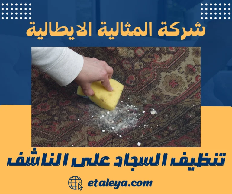 تنظيف السجاد على الناشف