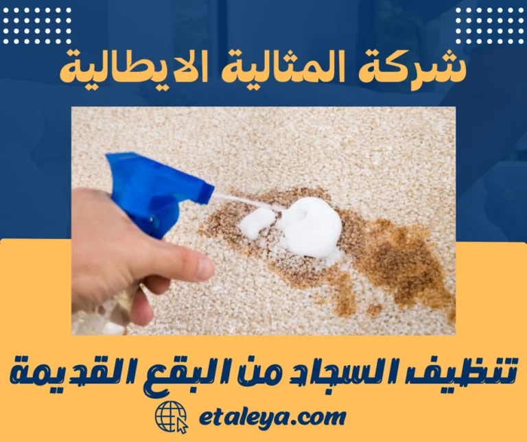 تنظيف السجاد من البقع القديمة